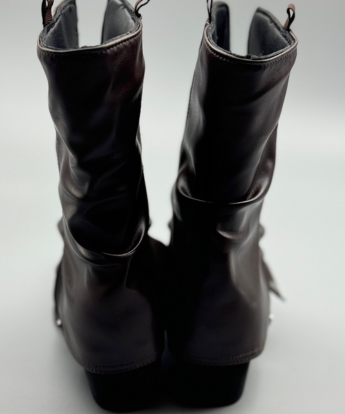 ANOTHER S（アナザーエス）の「ポインテッドトゥチューブブーツ（ブーツ・レディース・ブラック/ブラウン・37/38/39）」の8枚目の写真