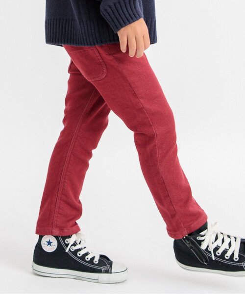BREEZE（ブリーズ）の「あったかすぽ軽テーパードパンツ（その他パンツ・キッズ・チャコール/マスタード/ベージュ/インディゴブルー/ミント/ワインレッド・130/140/100/110/120/150/160/90）」の6枚目の写真
