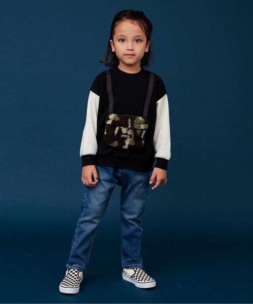 BREEZE（ブリーズ）の「あったかすぽ軽テーパードパンツ（その他パンツ・キッズ・チャコール/マスタード/ベージュ/インディゴブルー/ミント/ワインレッド・130/140/100/110/120/150/160/90）」の13枚目の写真