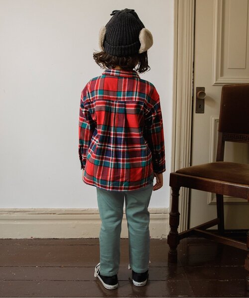 BREEZE（ブリーズ）の「あったかすぽ軽テーパードパンツ（その他パンツ・キッズ・チャコール/マスタード/ベージュ/インディゴブルー/ミント/ワインレッド・130/140/100/110/120/150/160/90）」の16枚目の写真