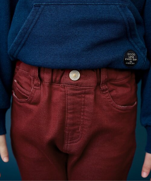 BREEZE（ブリーズ）の「あったかすぽ軽テーパードパンツ（その他パンツ・キッズ・チャコール/マスタード/ベージュ/インディゴブルー/ミント/ワインレッド・130/140/100/110/120/150/160/90）」の21枚目の写真