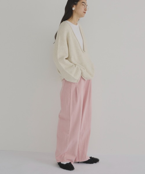 Libra Cue（リブラ キュー）の「デニムタックパンツ（デニムパンツ  