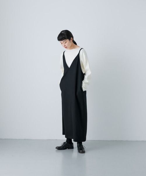 かぐれ（カグレ）の「『2WAY仕様』 ウールVネックワンピース