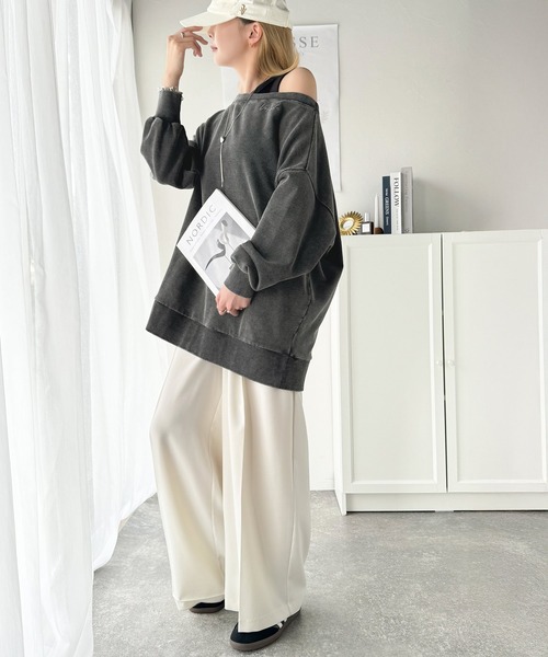 classicalelf（クラシカルエルフ）の「上品なシルエットの優秀パンツ♪サイドベルトハイウエスト2タックワイドパンツ（その他パンツ・レディース・ベージュ/アイボリー/ブラック・X-LARGE/SMALL/MEDIUM/LARGE）」の22枚目の写真