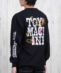 【ムラサキスポーツ限定】TOY MACHINE/トイマシーン ロンT/長袖Tシャツ ビックシルエット バックプリント MTMPFLT3