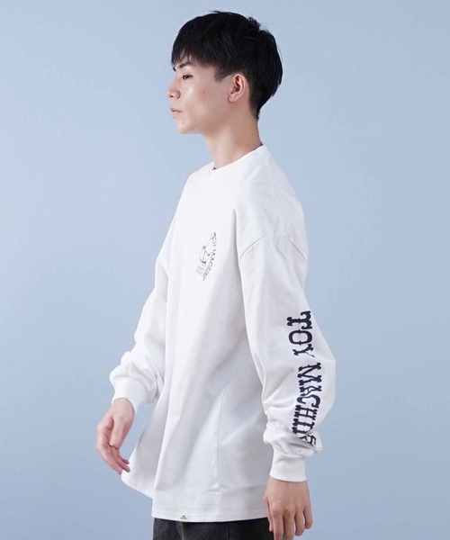 TOY　MACHINE（トイ　マシーン）の「【ムラサキスポーツ限定】TOY MACHINE/トイマシーン ロンT/長袖Tシャツ ビックシルエット バックプリント MTMPFLT3（Tシャツ/カットソー・メンズ・ブラック/ホワイト・XL/L/M）」の4枚目の写真