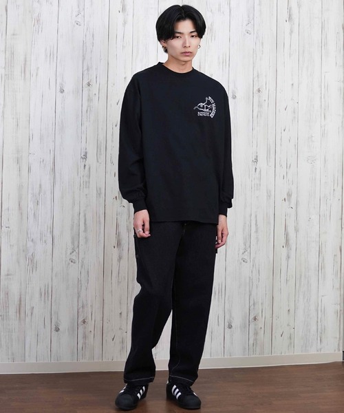 TOY　MACHINE（トイ　マシーン）の「【ムラサキスポーツ限定】TOY MACHINE/トイマシーン ロンT/長袖Tシャツ ビックシルエット バックプリント MTMPFLT3（Tシャツ/カットソー・メンズ・ブラック/ホワイト・XL/L/M）」の14枚目の写真