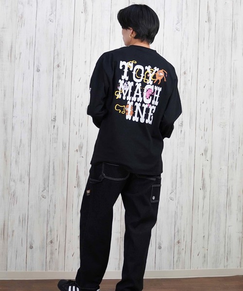 TOY　MACHINE（トイ　マシーン）の「【ムラサキスポーツ限定】TOY MACHINE/トイマシーン ロンT/長袖Tシャツ ビックシルエット バックプリント MTMPFLT3（Tシャツ/カットソー・メンズ・ブラック/ホワイト・XL/L/M）」の16枚目の写真