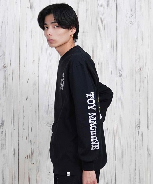 TOY　MACHINE（トイ　マシーン）の「【ムラサキスポーツ限定】TOY MACHINE/トイマシーン ロンT/長袖Tシャツ ビックシルエット バックプリント MTMPFLT3（Tシャツ/カットソー・メンズ・ブラック/ホワイト・XL/L/M）」の11枚目の写真