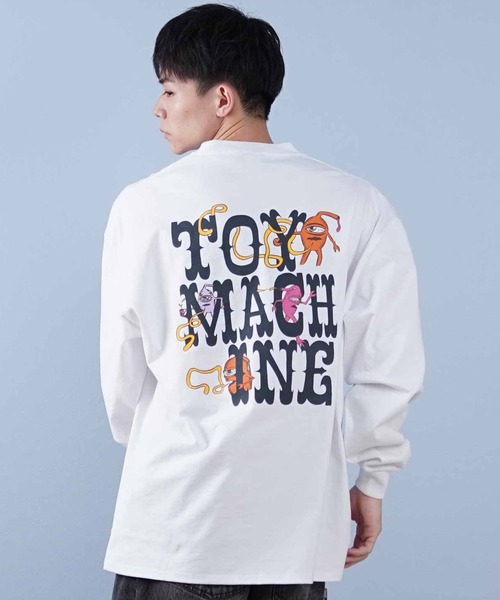 TOY　MACHINE（トイ　マシーン）の「【ムラサキスポーツ限定】TOY MACHINE/トイマシーン ロンT/長袖Tシャツ ビックシルエット バックプリント MTMPFLT3（Tシャツ/カットソー・メンズ・ブラック/ホワイト・XL/L/M）」の5枚目の写真