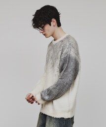 シャギーニットプルオーバー