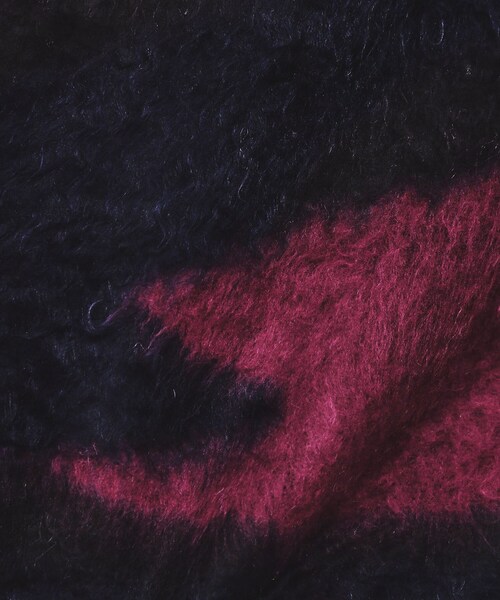 tk.TAKEO KIKUCHI（ティーケータケオキクチ）の「◆シャギーニットプルオーバー（ニット/セーター・メンズ・ブラック/ダークグリーン/オフホワイト/ブラック系/ダークグリーン系/ワイン系1・01/02/03）」の7枚目の写真