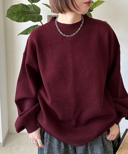 apres jour mignon(アプレジュールミニョン)の「ボトルネックニット【ZOZOTOWN限定アイテム】(ニット/セーター・レディース・ボルドー/アイボリー/ブラック・X-LARGE/フリー)」の3枚目の写真