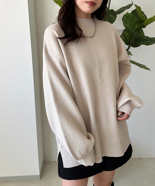 apres jour mignon(アプレジュールミニョン)の「ボトルネックニット【ZOZOTOWN限定アイテム】(ニット/セーター・レディース・ボルドー/アイボリー/ブラック・X-LARGE/フリー)」の5枚目の写真