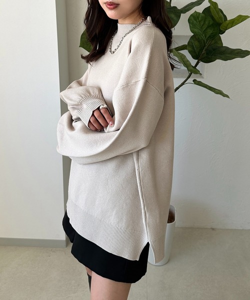 apres jour mignon(アプレジュールミニョン)の「ボトルネックニット【ZOZOTOWN限定アイテム】(ニット/セーター・レディース・ボルドー/アイボリー/ブラック・X-LARGE/フリー)」の7枚目の写真