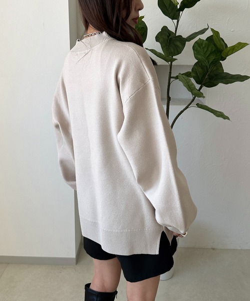 apres jour mignon(アプレジュールミニョン)の「ボトルネックニット【ZOZOTOWN限定アイテム】(ニット/セーター・レディース・ボルドー/アイボリー/ブラック・X-LARGE/フリー)」の8枚目の写真