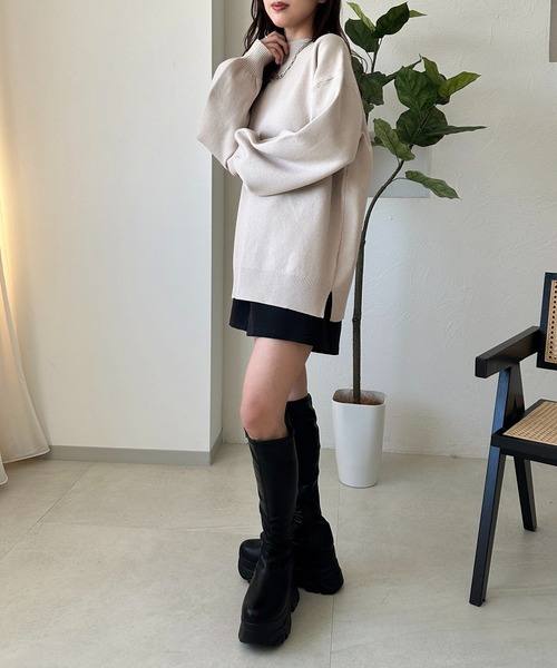 apres jour mignon(アプレジュールミニョン)の「ボトルネックニット【ZOZOTOWN限定アイテム】(ニット/セーター・レディース・ボルドー/アイボリー/ブラック・X-LARGE/フリー)」の10枚目の写真