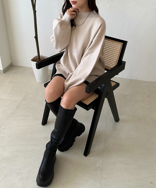 apres jour mignon(アプレジュールミニョン)の「ボトルネックニット【ZOZOTOWN限定アイテム】(ニット/セーター・レディース・ボルドー/アイボリー/ブラック・X-LARGE/フリー)」の12枚目の写真