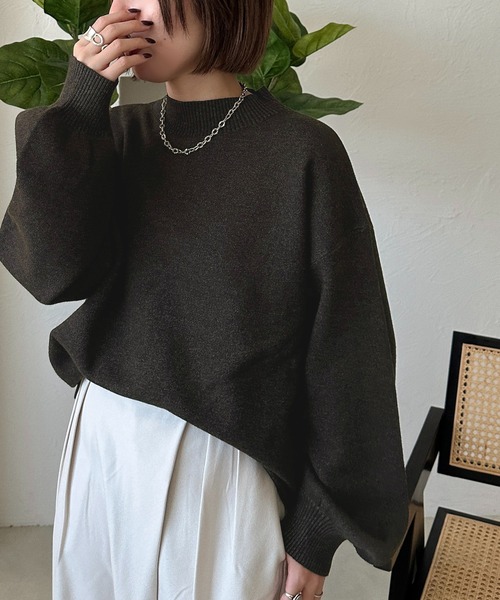 apres jour mignon(アプレジュールミニョン)の「ボトルネックニット【ZOZOTOWN限定アイテム】(ニット/セーター・レディース・ボルドー/アイボリー/ブラック・X-LARGE/フリー)」の14枚目の写真