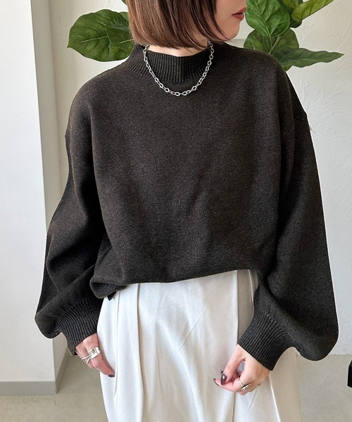 apres jour mignon(アプレジュールミニョン)の「ボトルネックニット【ZOZOTOWN限定アイテム】(ニット/セーター・レディース・ボルドー/アイボリー/ブラック・X-LARGE/フリー)」の15枚目の写真