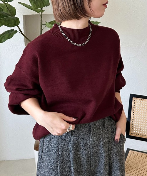 apres jour mignon(アプレジュールミニョン)の「ボトルネックニット【ZOZOTOWN限定アイテム】(ニット/セーター・レディース・ボルドー/アイボリー/ブラック・X-LARGE/フリー)」の21枚目の写真