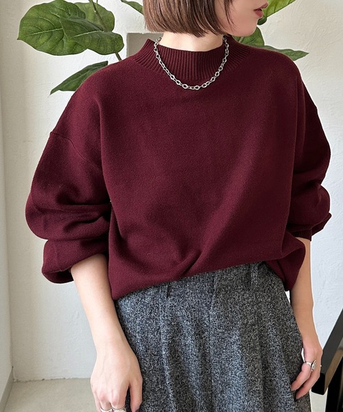 apres jour mignon(アプレジュールミニョン)の「ボトルネックニット【ZOZOTOWN限定アイテム】(ニット/セーター・レディース・ボルドー/アイボリー/ブラック・X-LARGE/フリー)」の22枚目の写真