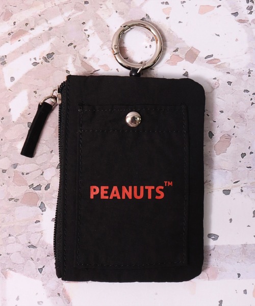 セール】(ACT)【PEANUTS】フェイス 刺繍 ナイロン パスポーチ