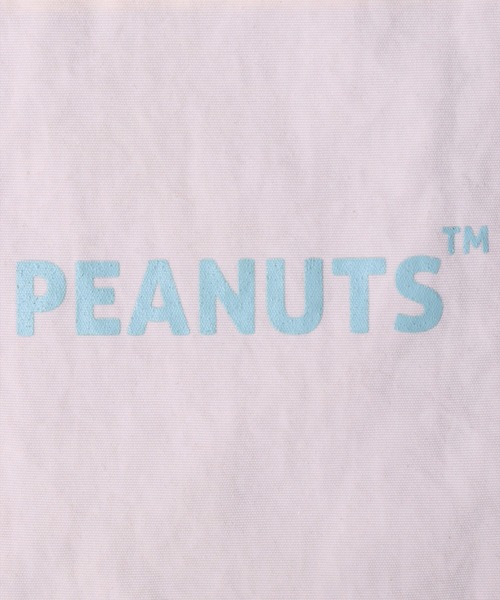 PEANUTS（ピーナッツ）の「(ACT)【PEANUTS】フェイス 刺繍 ナイロン パスポーチ（パスケース・レディース・ライトピンク/ダークベージュ/ブラック/チャコールグレー/イエロー/アイボリー/セージグリーン/スカイブルー・ONE SIZE）」の17枚目の写真
