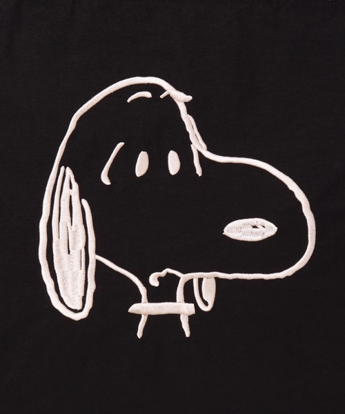 PEANUTS（ピーナッツ）の「(ACT)【PEANUTS】フェイス 刺繍 ナイロン パスポーチ（パスケース・レディース・ライトピンク/ダークベージュ/ブラック/チャコールグレー/イエロー/アイボリー/セージグリーン/スカイブルー・ONE SIZE）」の18枚目の写真