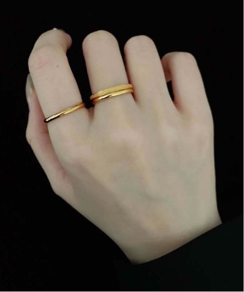 Burner（バーナー）の「【OKUOKU　0909】グリッター ３点セット シンプル リング　 oku-ring-634519063138-2 Nn（リング・レディース・ゴールド/シルバー/ピンクゴールド/その他1/その他2/その他3・US7/US9/US 6/US 8/US 11/US 10/9号/11号/14号/16号/18号）」の13枚目の写真