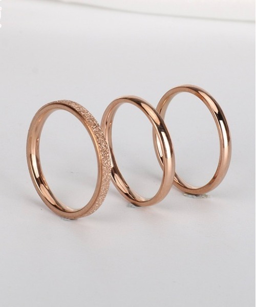 Burner（バーナー）の「【OKUOKU　0909】グリッター ３点セット シンプル リング　 oku-ring-634519063138-2 Nn（リング・レディース・ゴールド/シルバー/ピンクゴールド/その他1/その他2/その他3・US7/US9/US 6/US 8/US 11/US 10/9号/11号/14号/16号/18号）」の12枚目の写真