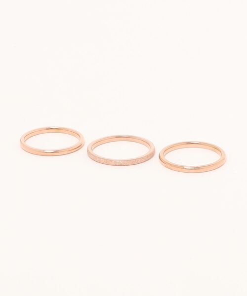 Burner（バーナー）の「【OKUOKU　0909】グリッター ３点セット シンプル リング　 oku-ring-634519063138-2 Nn（リング・レディース・ゴールド/シルバー/ピンクゴールド/その他1/その他2/その他3・US7/US9/US 6/US 8/US 11/US 10/9号/11号/14号/16号/18号）」の10枚目の写真