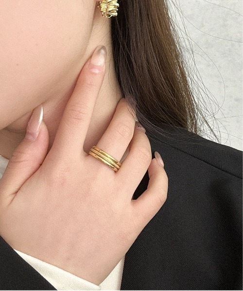 Burner（バーナー）の「【OKUOKU　0909】グリッター ３点セット シンプル リング　 oku-ring-634519063138-2 Nn（リング・レディース・ゴールド/シルバー/ピンクゴールド/その他1/その他2/その他3・US7/US9/US 6/US 8/US 11/US 10/9号/11号/14号/16号/18号）」の20枚目の写真