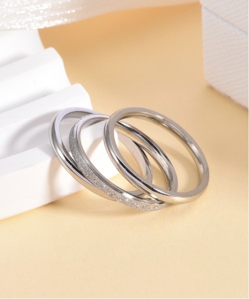 Burner（バーナー）の「【OKUOKU　0909】グリッター ３点セット シンプル リング　 oku-ring-634519063138-2 Nn（リング・レディース・ゴールド/シルバー/ピンクゴールド/その他1/その他2/その他3・US7/US9/US 6/US 8/US 11/US 10/9号/11号/14号/16号/18号）」の19枚目の写真