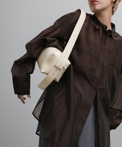 select MOCA(セレクトモカ)の「ワンショルダースクエアバッグ(ショルダーバッグ・レディース・カーキ/アイボリー/ブラック・FREE)」の13枚目の写真