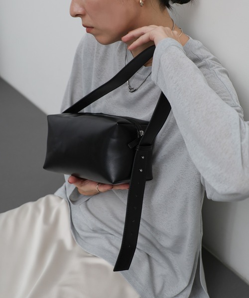 select MOCA(セレクトモカ)の「ワンショルダースクエアバッグ(ショルダーバッグ・レディース・カーキ/アイボリー/ブラック・FREE)」の20枚目の写真