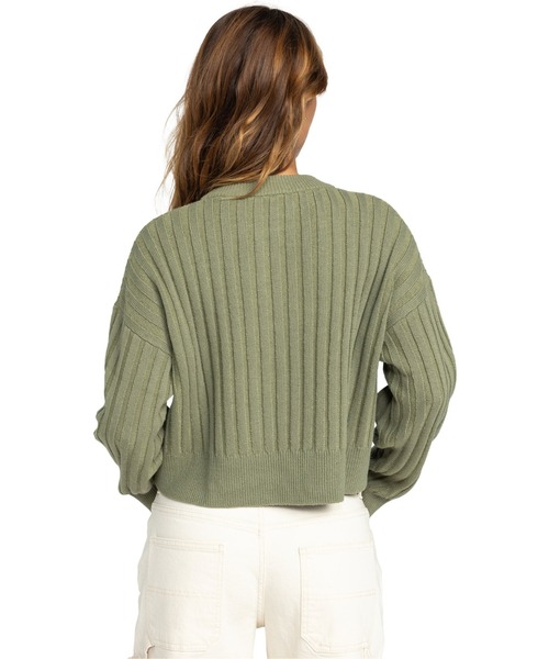 ROXY（ロキシー）の「EXPLORING DIARY/ロキシーリブセーター（ニット/セーター・レディース・グリーン・SMALL/X-SMALL/MEDIUM）」の2枚目の写真