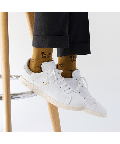 CHICSTOCKS（シックストックス）の「SNOOPY×CHICSTOCKS［1950sスヌーピー］（ソックス/靴下・メンズ・ターメリック/ブラウン/レッド・MEDIUM/LARGE/SMALL）」の7枚目の写真