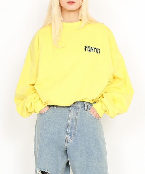 PUNYUS（プニュズ）の「Last decade ビッグスウェット（スウェット・レディース・ブラック/イエロー・3/4）」の17枚目の写真