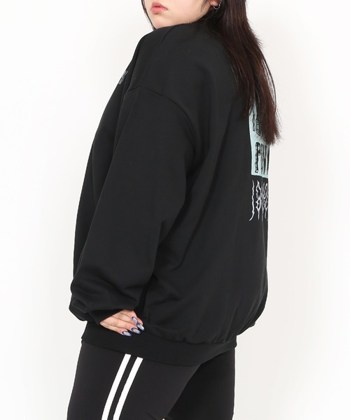 PUNYUS（プニュズ）の「Last decade ビッグスウェット（スウェット・レディース・ブラック/イエロー・3/4）」の7枚目の写真