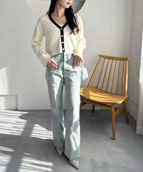 ゴールドボタンカーディガン【WEB限定商品】（カーディガン/ボレロ