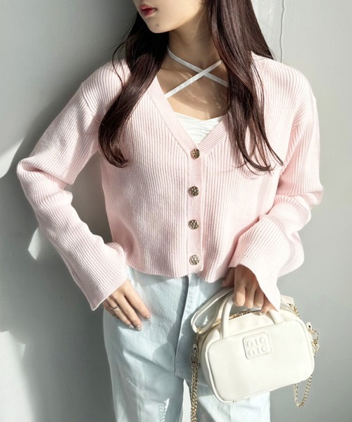 ゴールドボタンカーディガン【WEB限定商品】（カーディガン/ボレロ