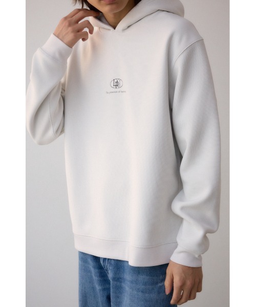 AZUL by moussy（アズールバイマウジー）の「リバーシブルロゴフーディー（パーカー・メンズ・ホワイト/ブルー/オレンジ系その他/ブラック・MEDIUM/LARGE）」の2枚目の写真