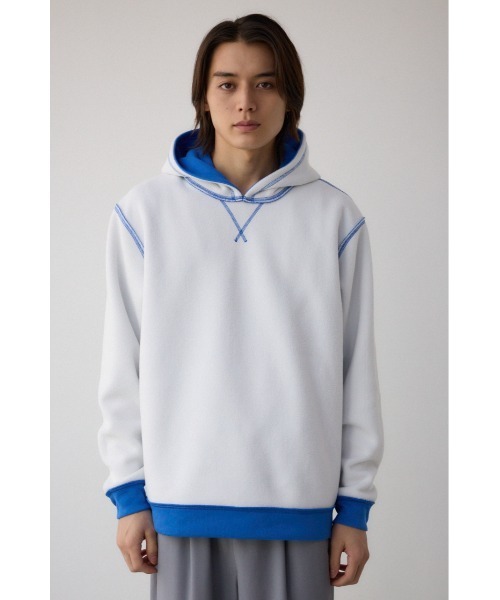 AZUL by moussy（アズールバイマウジー）の「リバーシブルロゴフーディー（パーカー・メンズ・ホワイト/ブルー/オレンジ系その他/ブラック・MEDIUM/LARGE）」の22枚目の写真