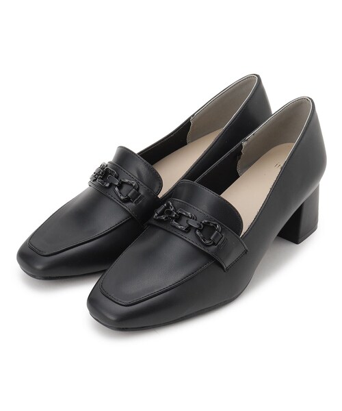 index（インデックス）の「ビット付きヒールローファー（パンプス・レディース・ブラック/ベージュ・03/02/01）」の5枚目の写真