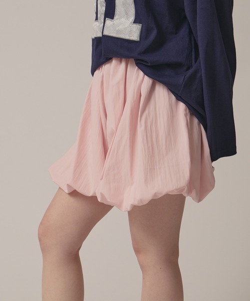 BLANK (ブランク)の「▲Simple Balloon Skirt / シンプルバルーンスカート(スカート・レディース・ベージュ/ナチュラル/ホワイト/ブラック/ピンク・FREE)」の5枚目の写真