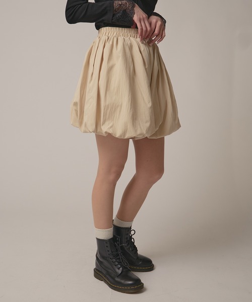 BLANK (ブランク)の「▲Simple Balloon Skirt / シンプルバルーンスカート(スカート・レディース・ベージュ/ナチュラル/ホワイト/ブラック/ピンク・FREE)」の11枚目の写真