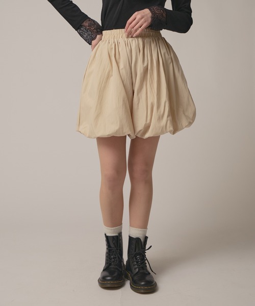 BLANK (ブランク)の「▲Simple Balloon Skirt / シンプルバルーンスカート(スカート・レディース・ベージュ/ナチュラル/ホワイト/ブラック/ピンク・FREE)」の13枚目の写真