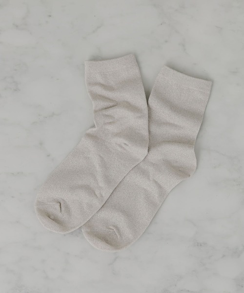 SMELLY（スメリー）の「ラメカラーソックス（ソックス/靴下・レディース・ベージュ/ブルー/ブラック・22/25（85-100））」の3枚目の写真