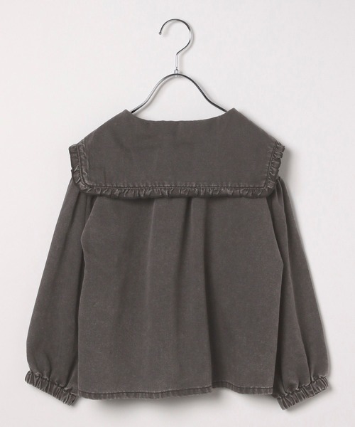 LEPSIM(レプシィム)の「【KIDS】フリル襟デニムブラウス 283660(シャツ/ブラウス・キッズ・ブルー/ブラック・120/140)」の3枚目の写真